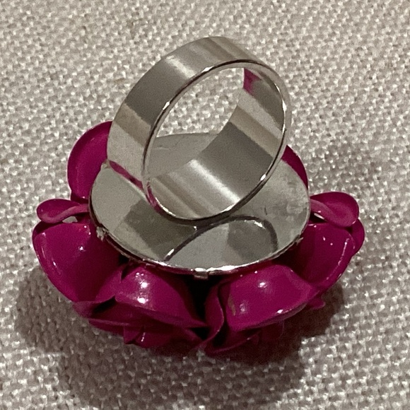 Pink Roses Statement Ring - Picture 7 of 8